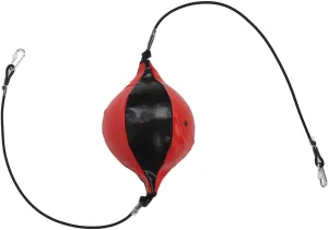 Double End Bag, Double End Punching Balls with Adjustable Cord and Inflator, PU Leather Speed Boxing Bag for Reflexes and Agility Training