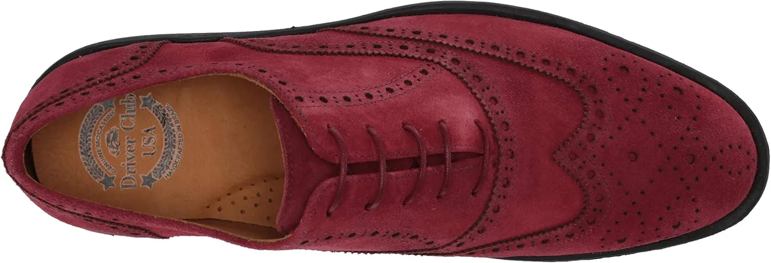 Driver Club USA Men's Leather Made in Brazil Eva Lightweight Oxford Wingtip
