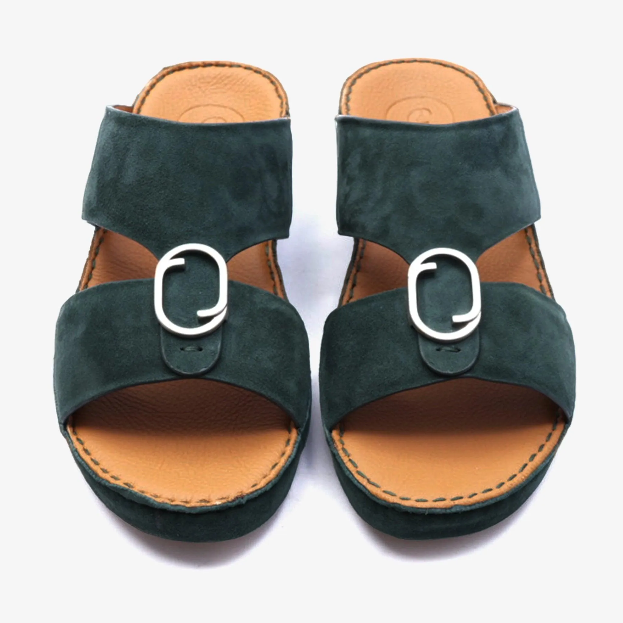 FARADA MENS DAVINCI SUEDE ARABIC SANDALS LICHENE