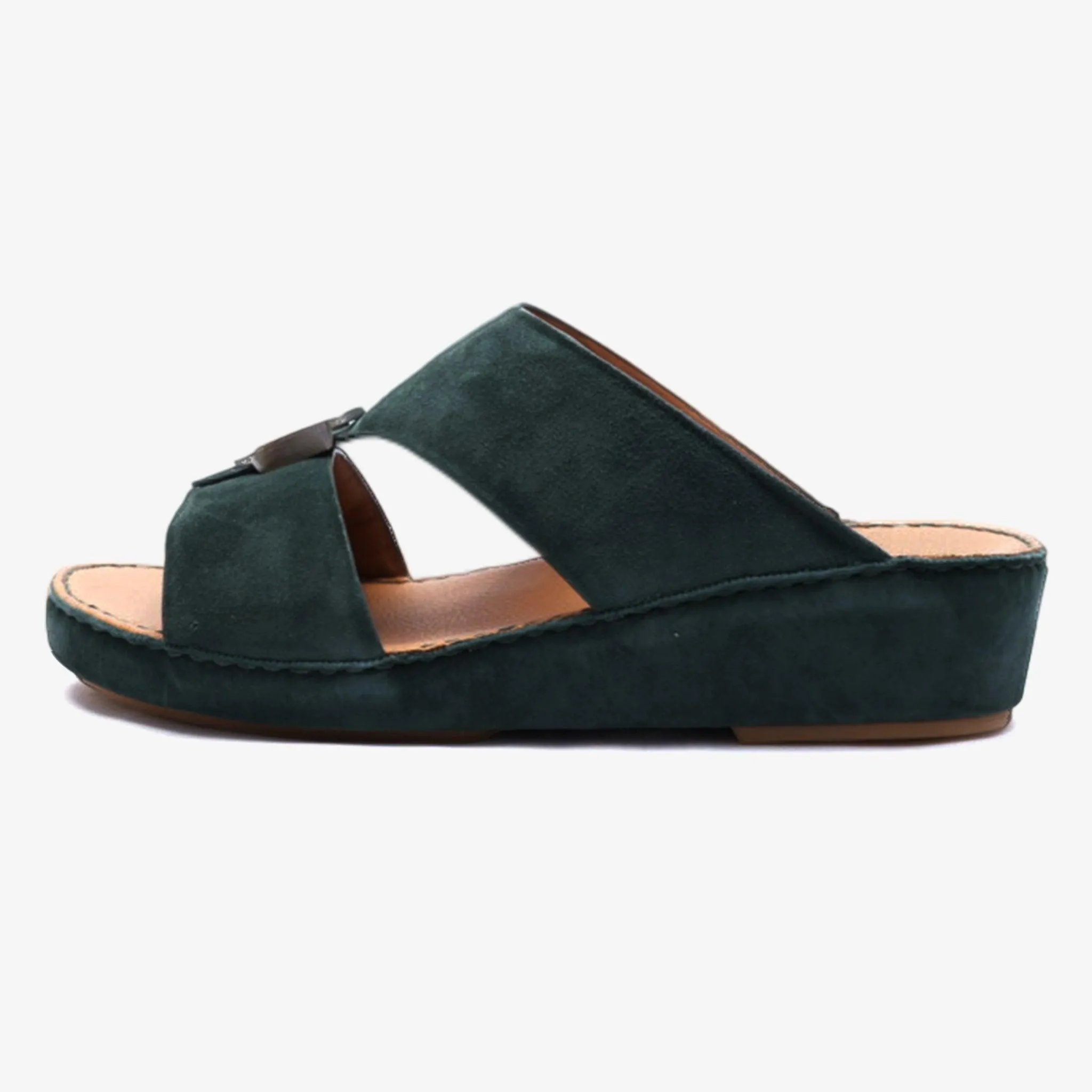 FARADA MENS DAVINCI SUEDE ARABIC SANDALS LICHENE