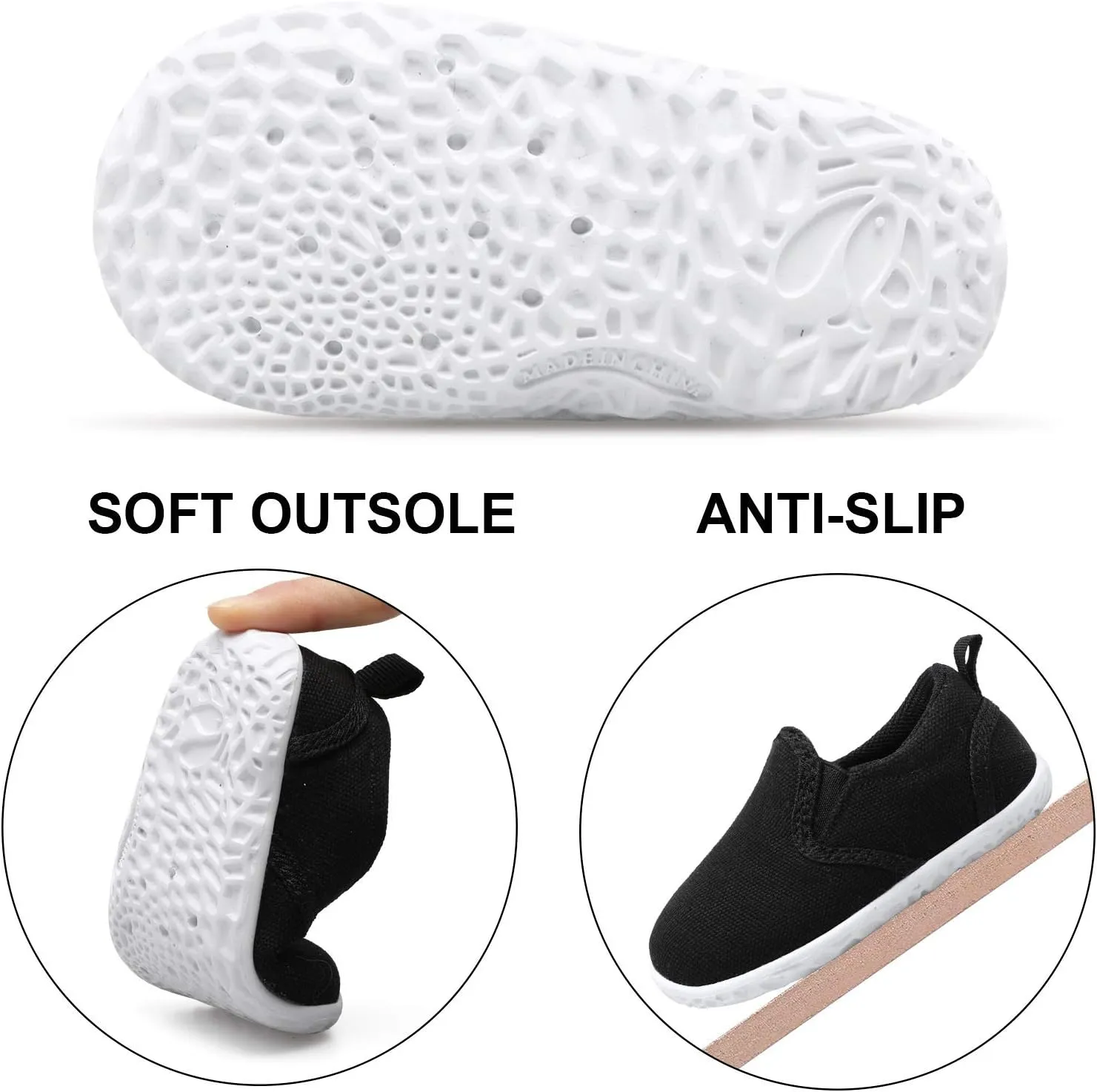 FEETCITY Unisex Baby Shoes Boys Girls Sneakers Infant Slip On First Walking Shoes Toddler Casual Star Sneaker Crib Shoes