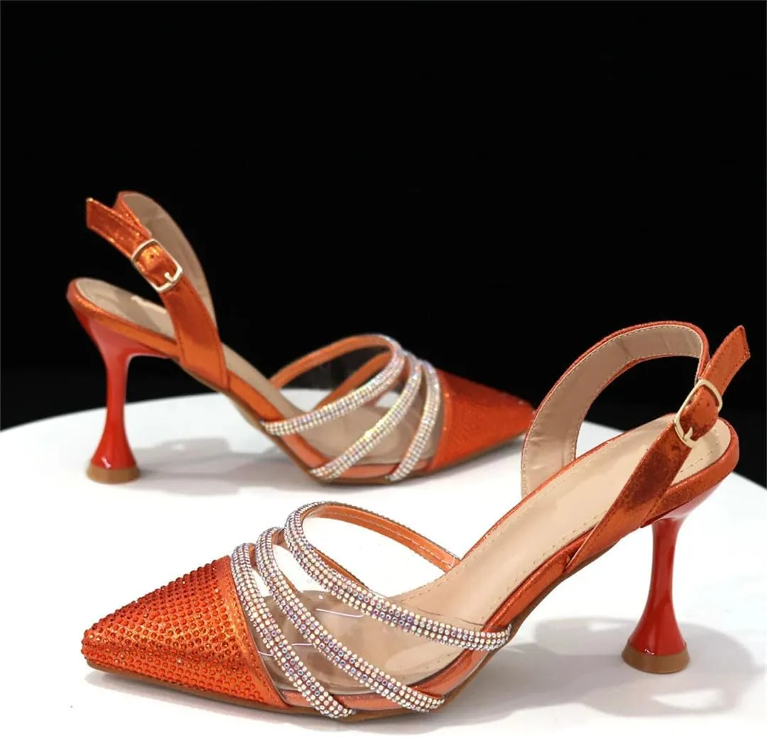 Floral Appliqué Bridal Pumps Crystal Purse Italian Luxury Wedding Combo