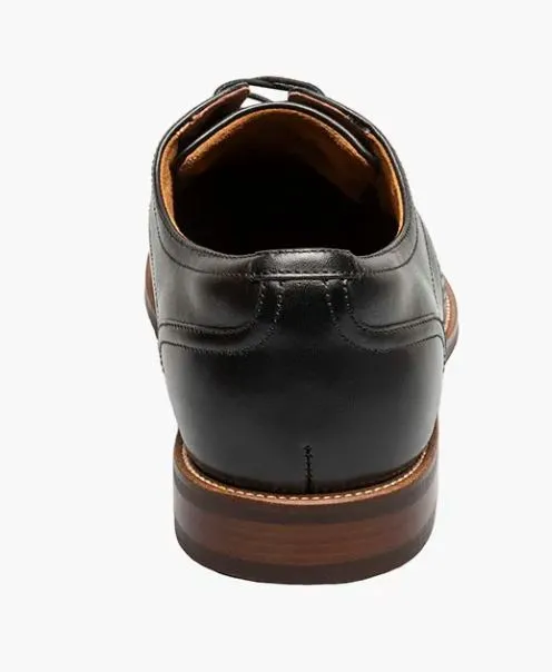 Florsheim Black Rucci Weave Men's Cap Toe Oxford Shoes 13407-001