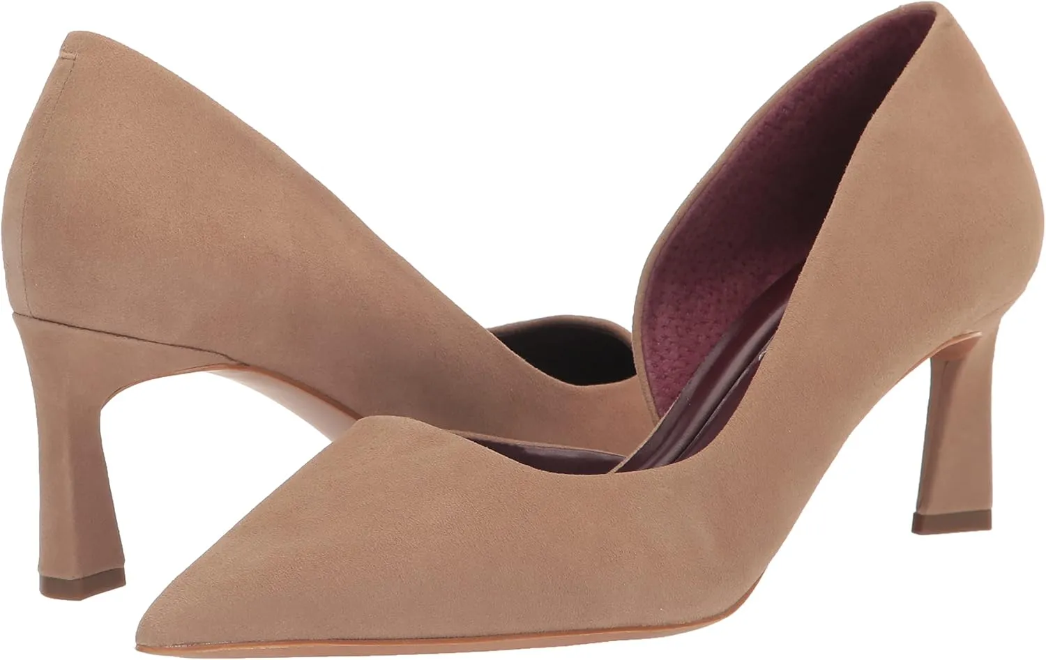 Franco Sarto Women's Tana Pointed Toe D'Orsay Mid Heel Pump
