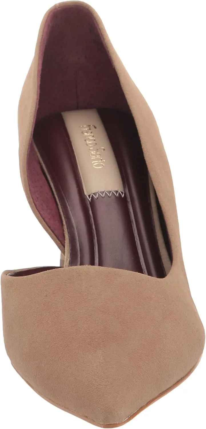 Franco Sarto Women's Tana Pointed Toe D'Orsay Mid Heel Pump
