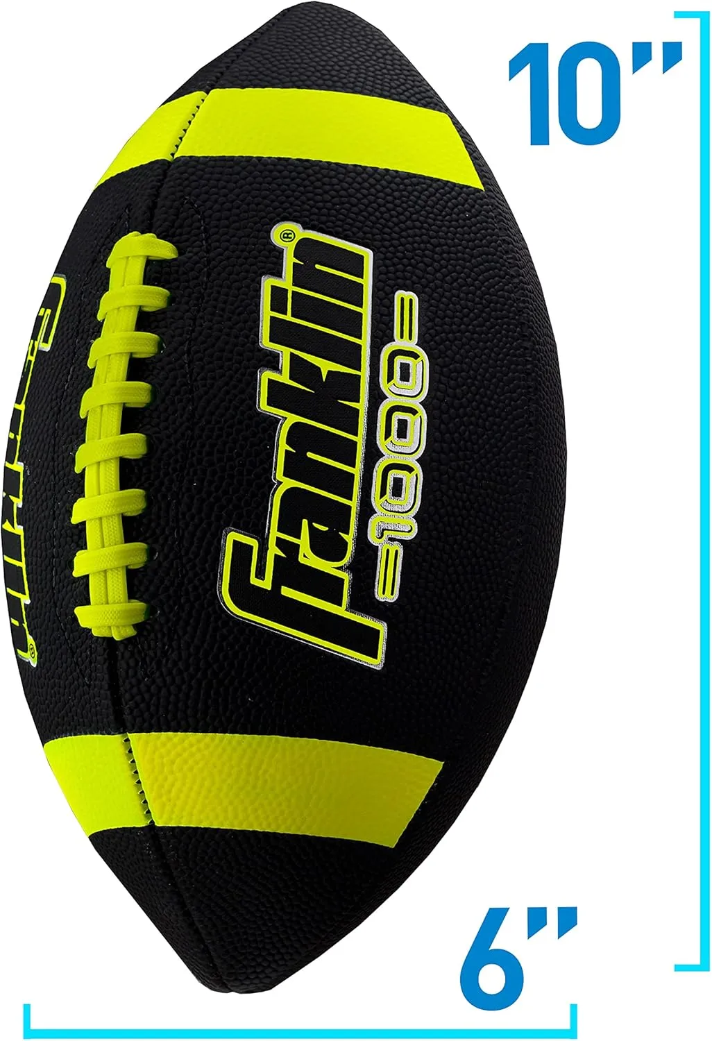 Franklin Sports Youth   Adult Footballs - Extra Grip 1000 Official Size, Junior   Pee Wee Kids - 1   12 Packs