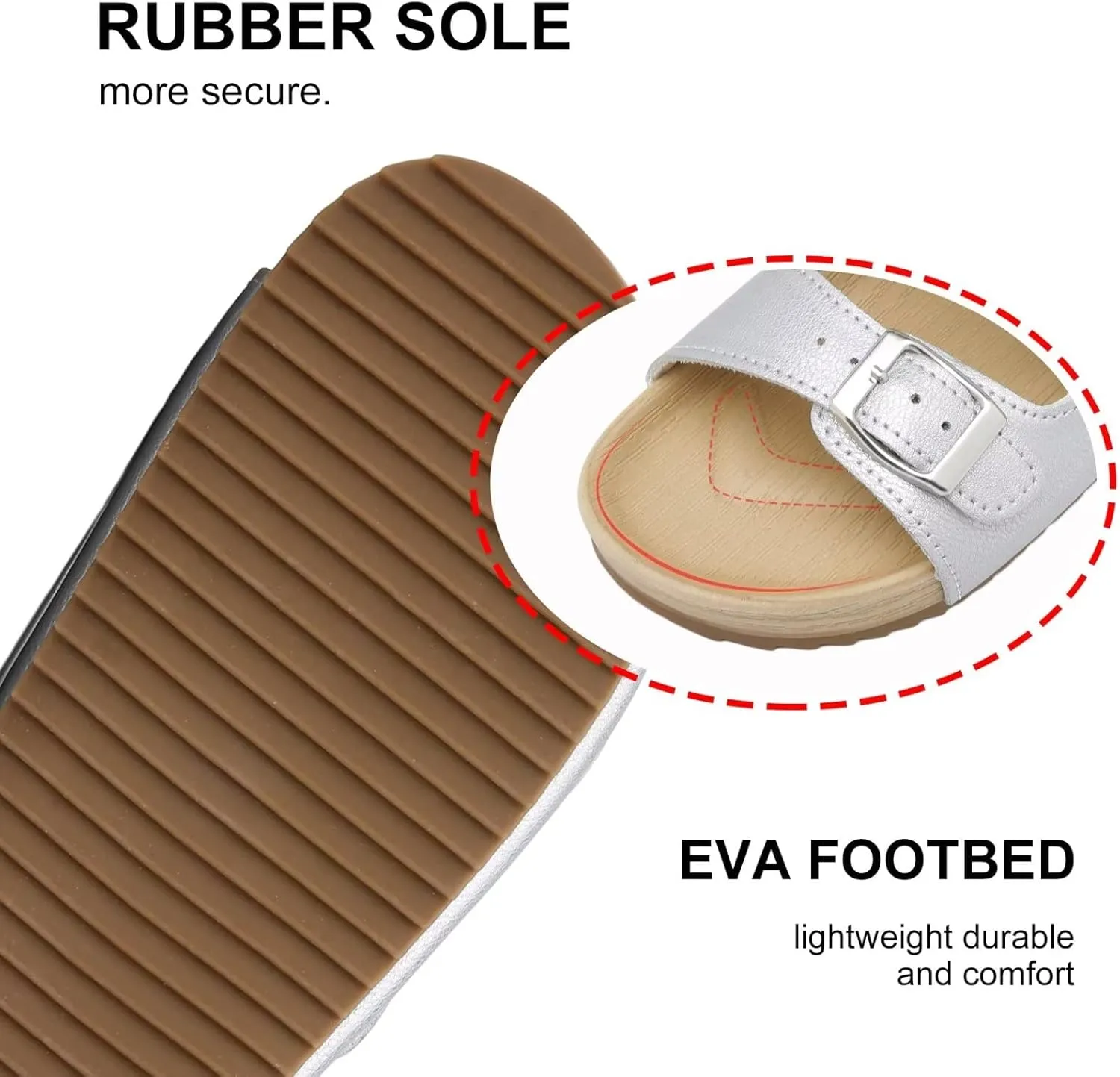 Girls Boys Sandal Adjustable Double Buckle Casual Flat Open Toe Lightweight Summer Shoes Hook Loop Sandal for Toddler Little Big Kid