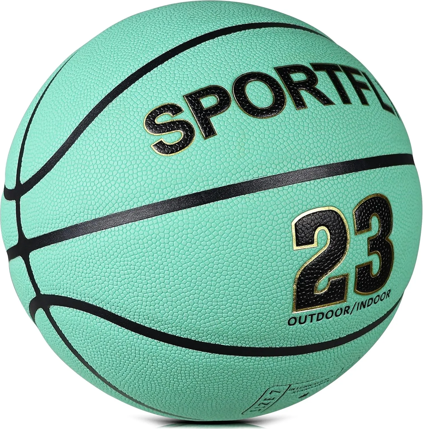 Glow in The Dark Basketball, Glowing PU Leather Basketball, Luminous Training Basketball Size 7 Gift for Men Women, Indoor Outdoor Night Basketball Game