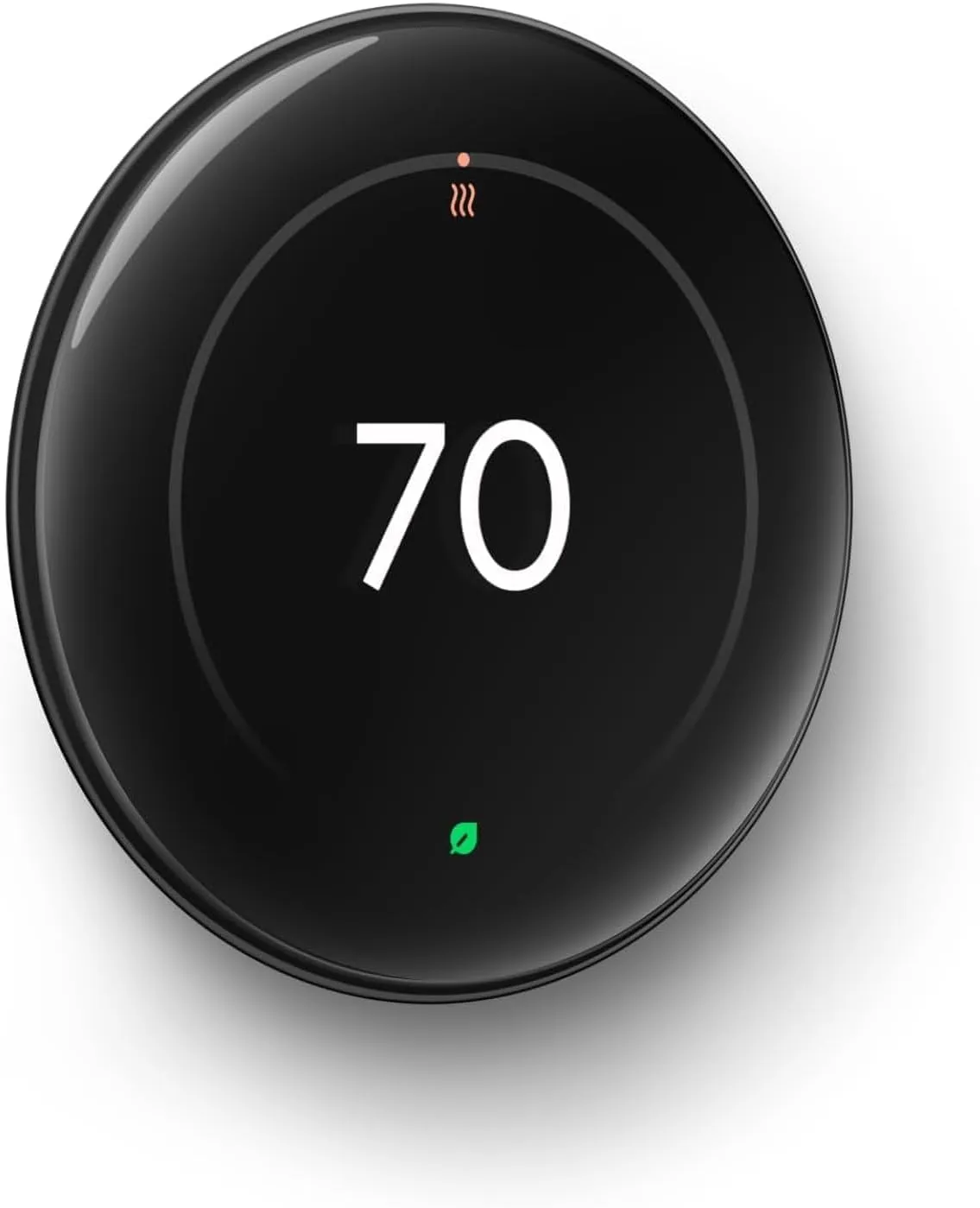 Google Nest Thermostat (4th Gen, 2024) with 2 Temperature Sensors (2nd Gen) - Polished Obsidian