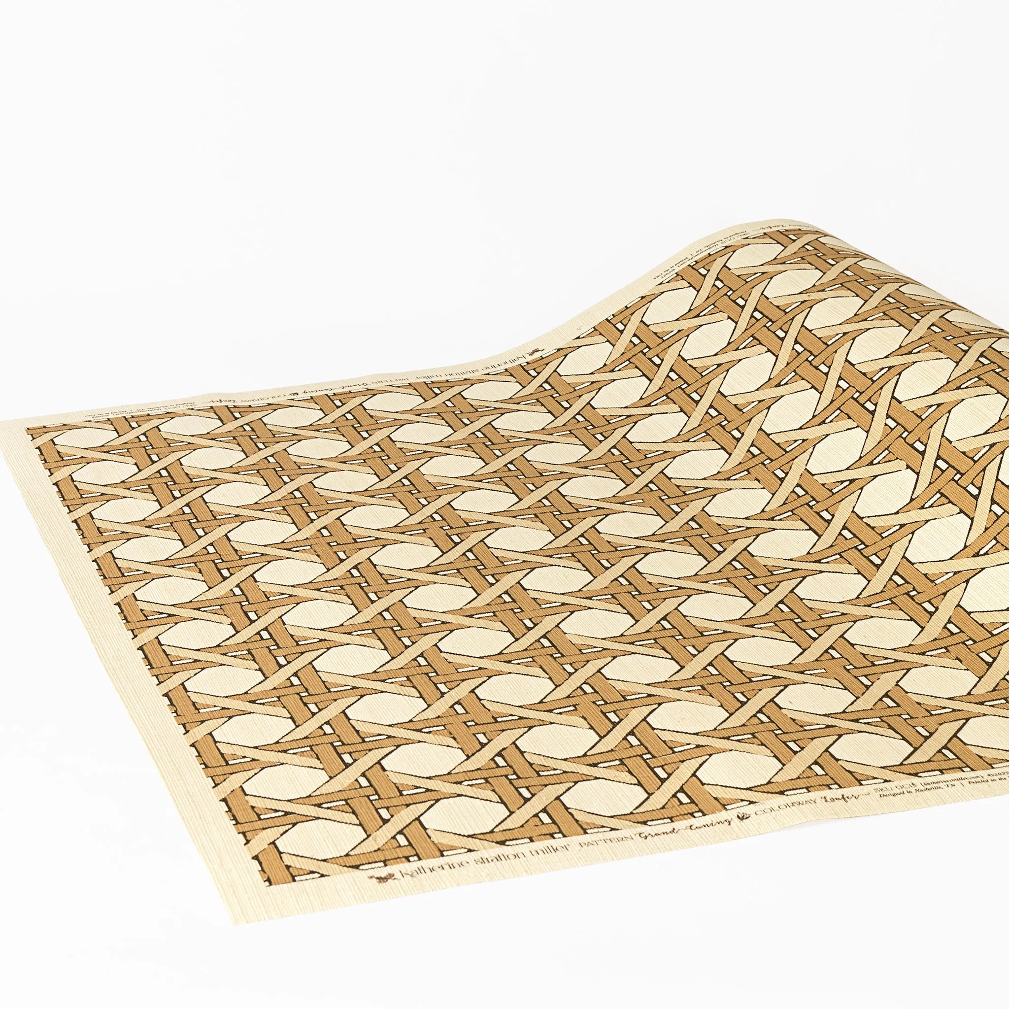 Grand Caning, Loafer - Grasscloth Wallpaper
