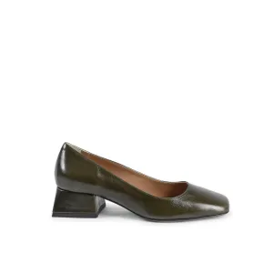 Green Leather Pump