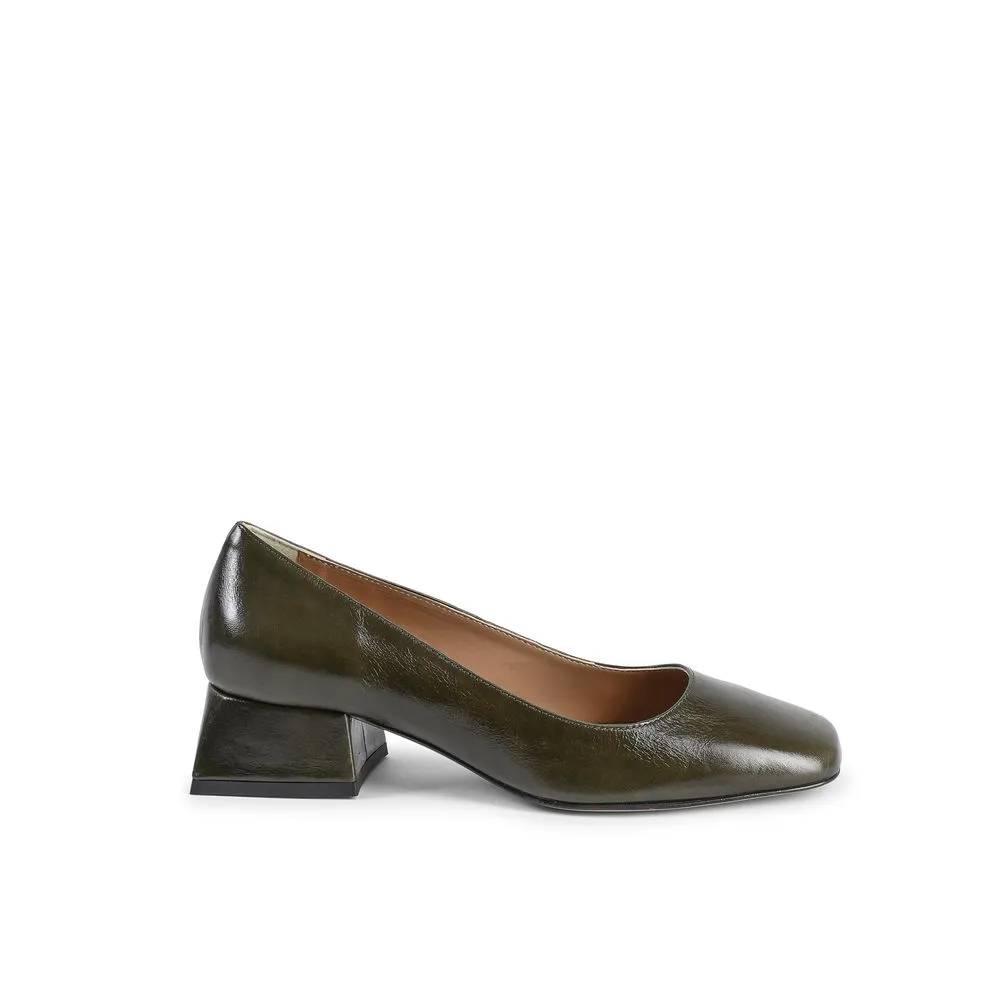 Green Leather Pump