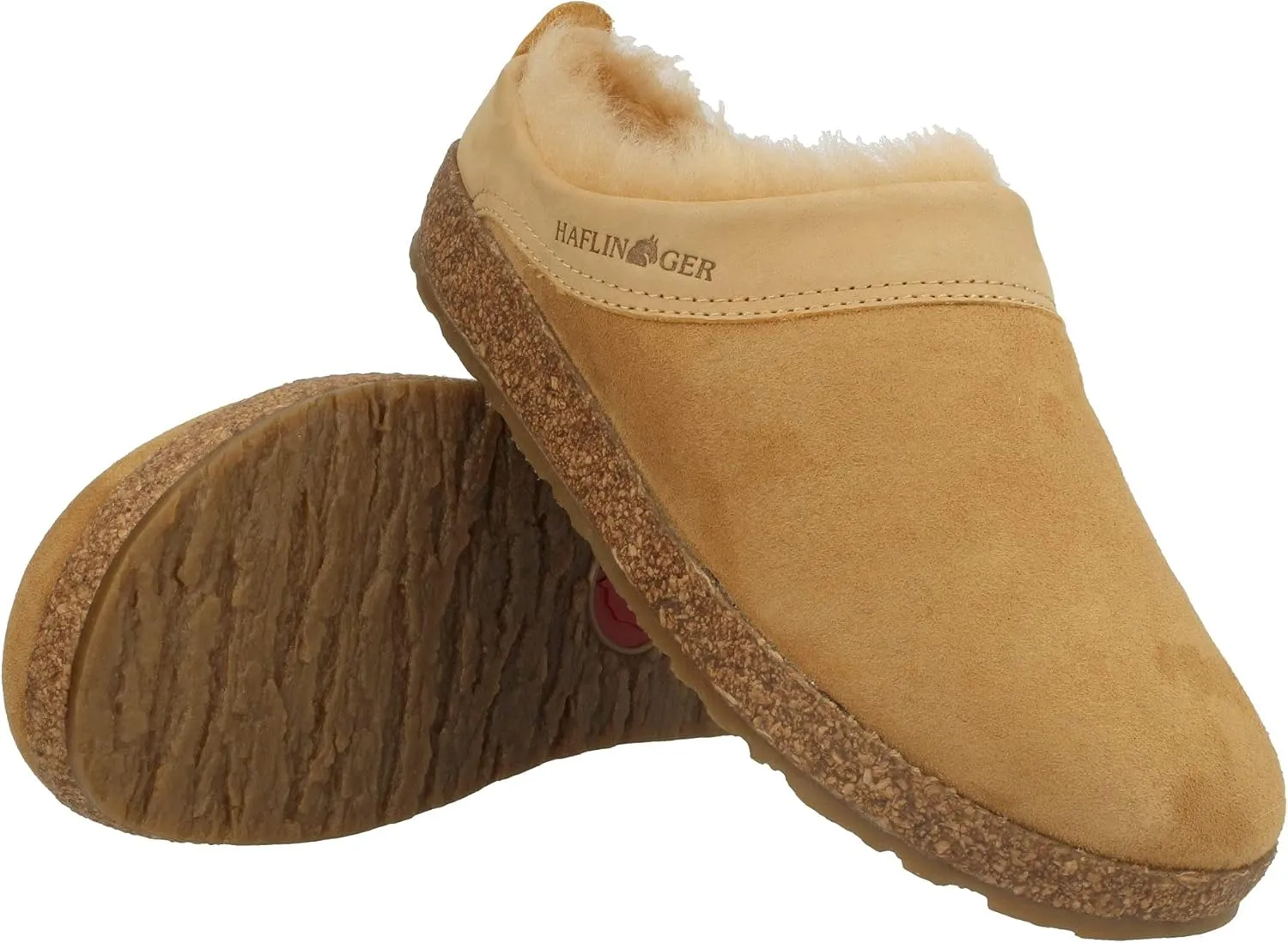 HAFLINGER Women's Snowbird Shearling Leather Clogs