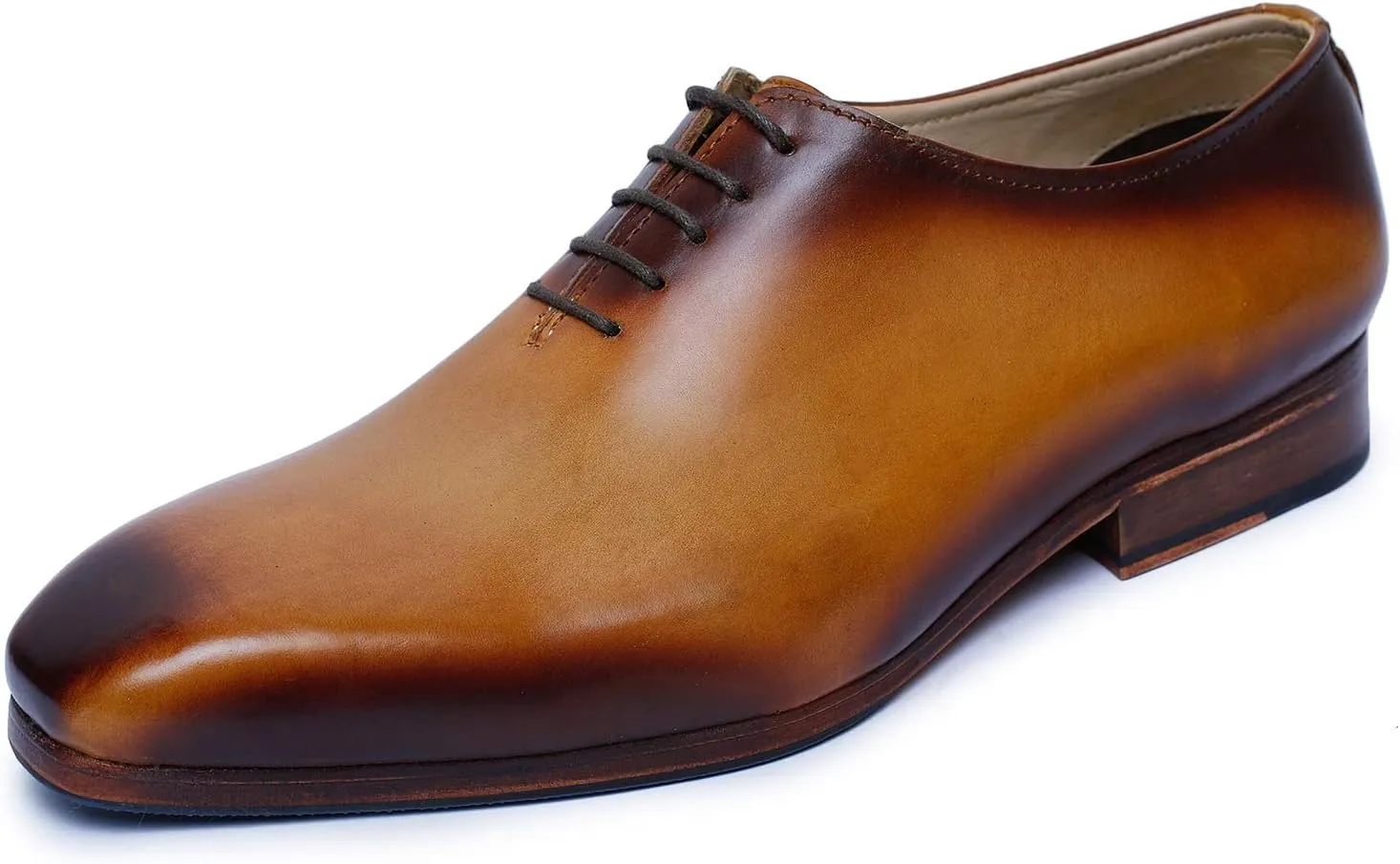 Handcrafted Wholecut Oxford Men's Genuine Leather Lace Up Dress Shoes