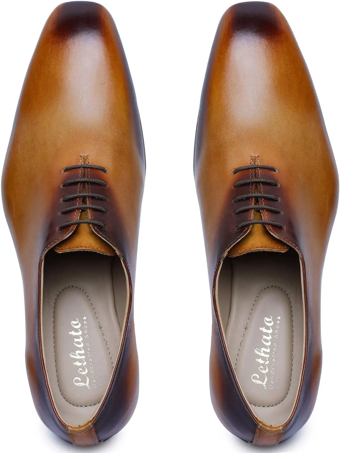 Handcrafted Wholecut Oxford Men's Genuine Leather Lace Up Dress Shoes