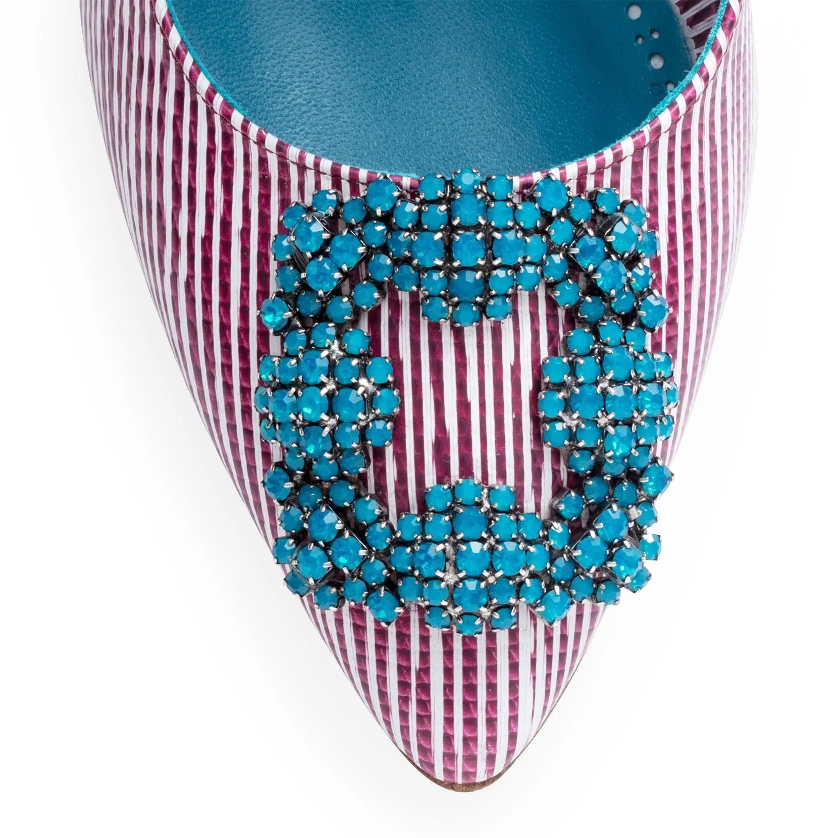 Hangisi 105 leather stripe pumps