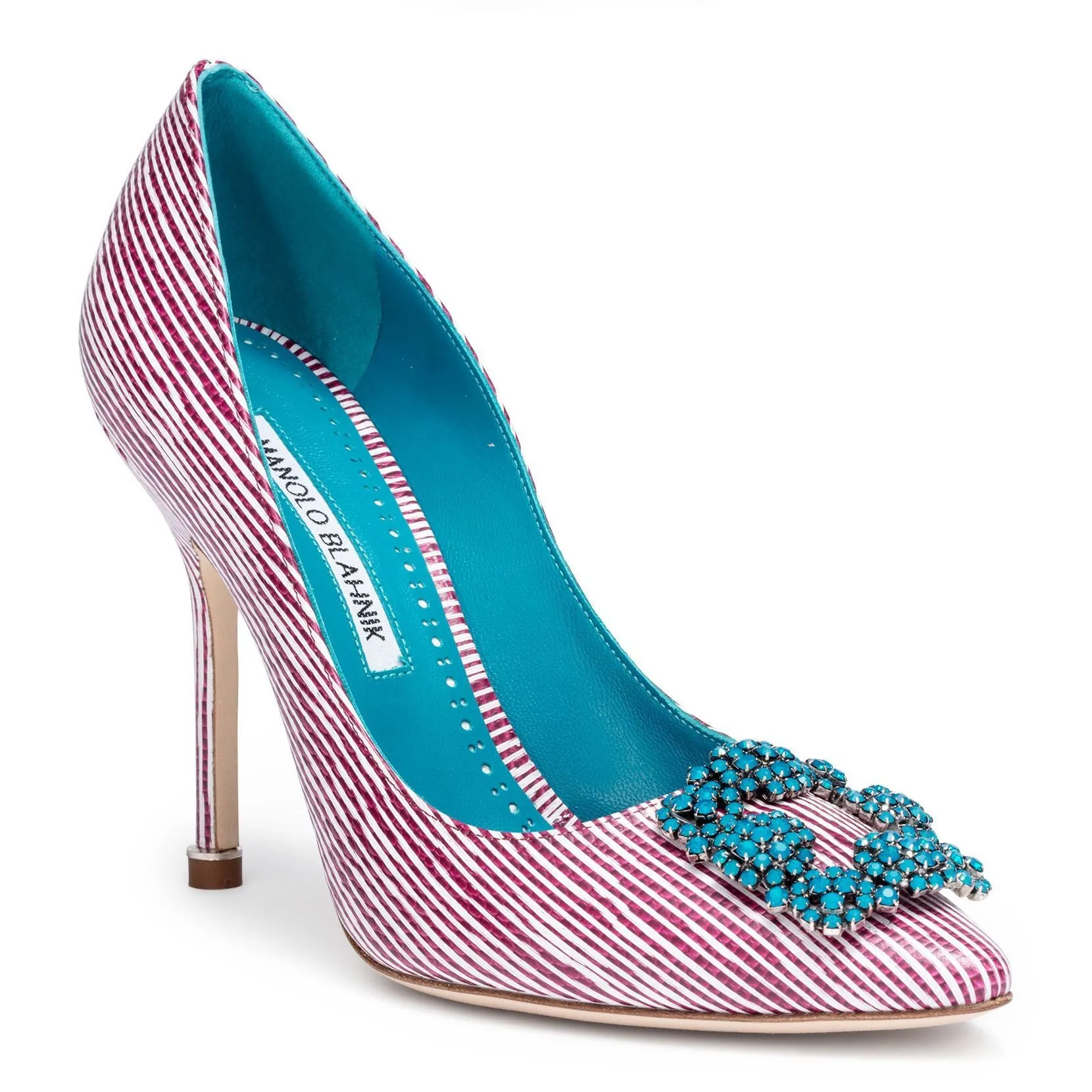 Hangisi 105 leather stripe pumps