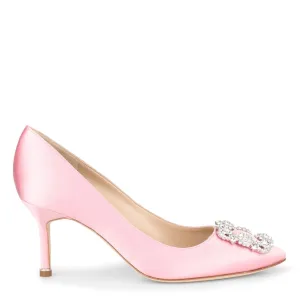 Hangisi 70 light pink satin pumps