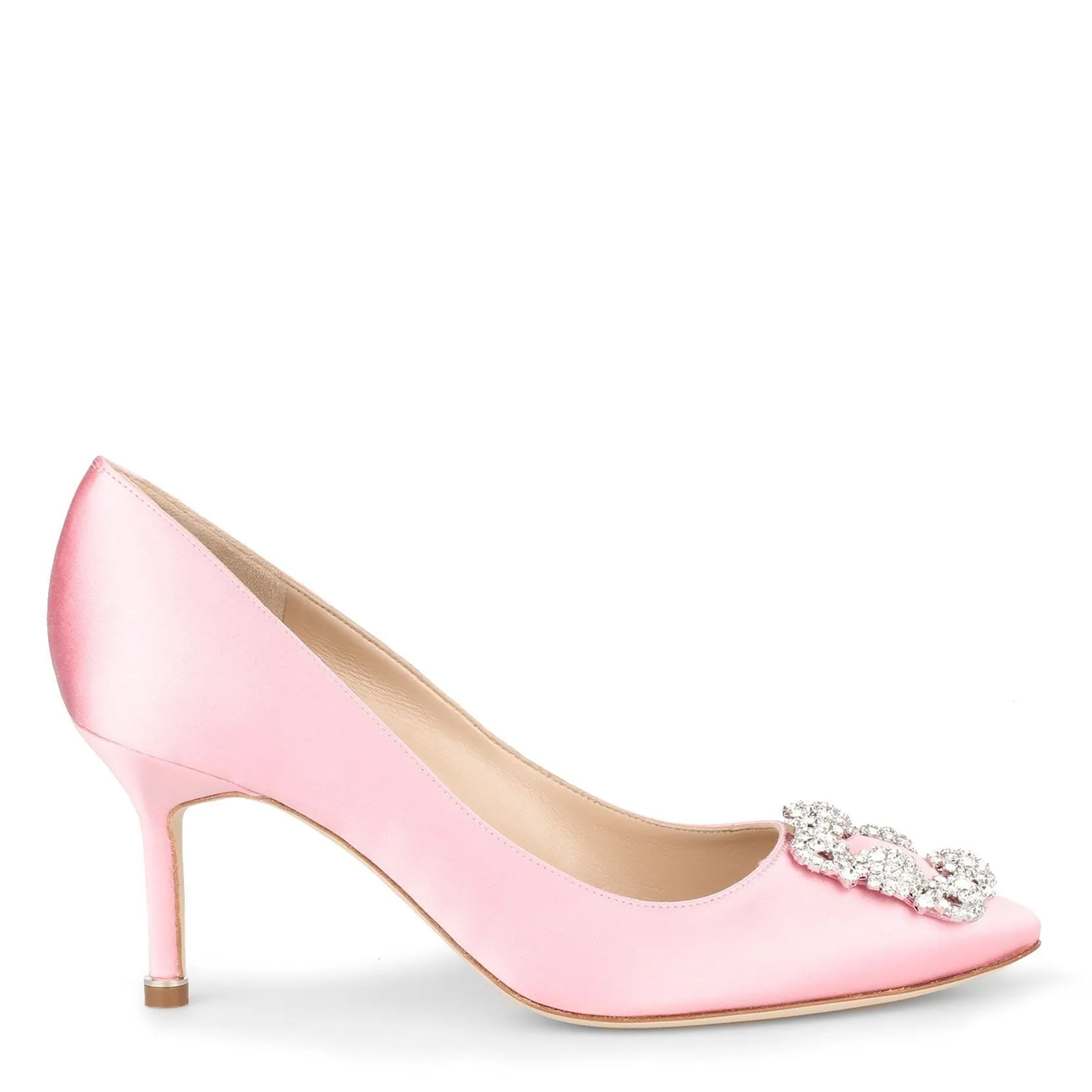 Hangisi 70 light pink satin pumps