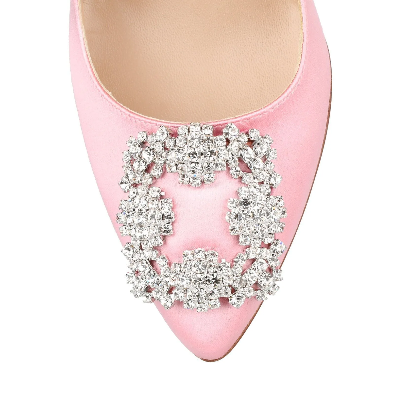 Hangisi 70 light pink satin pumps