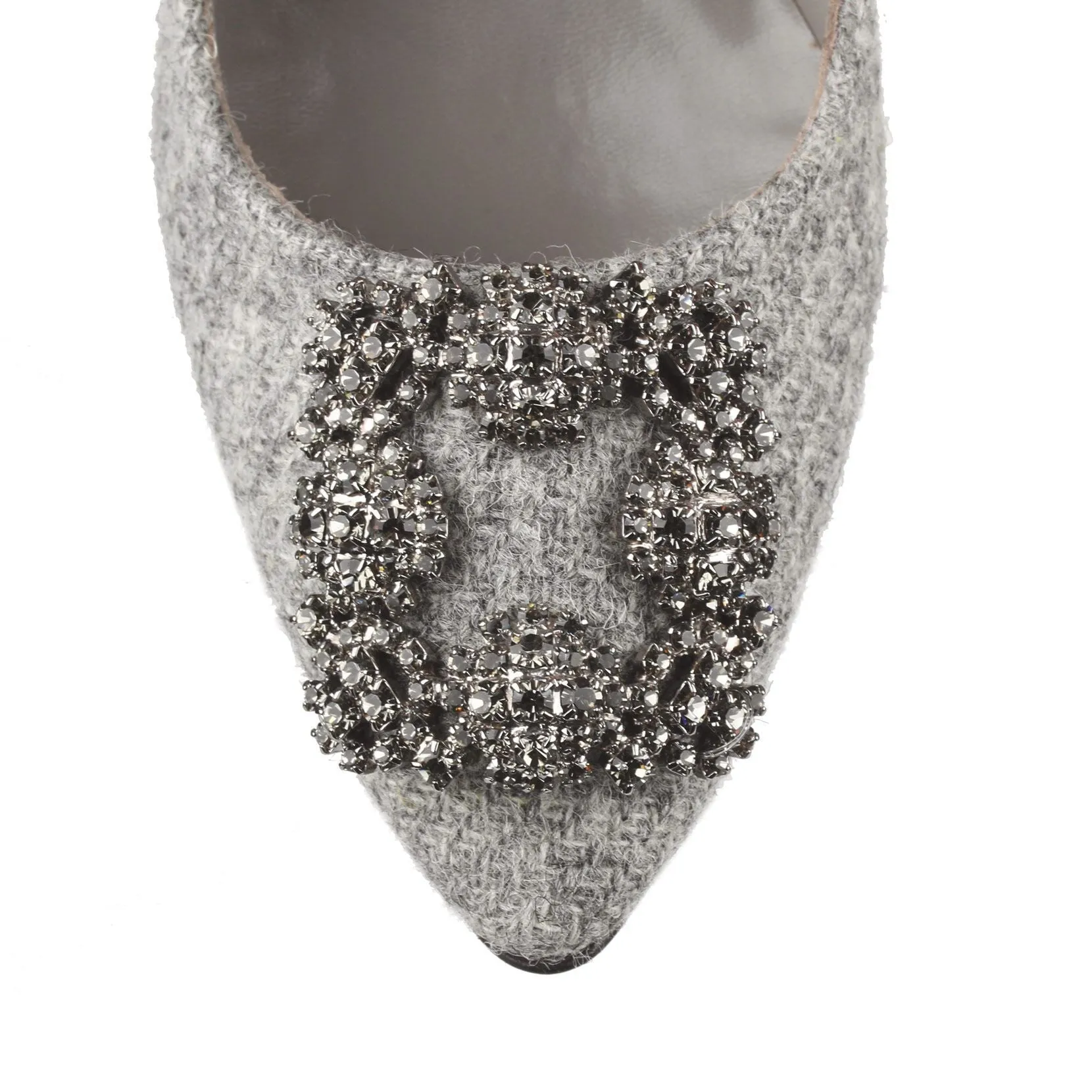 Hangisi 90 grey tweed pump