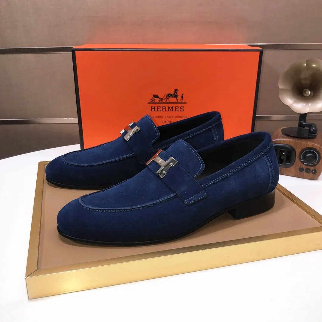 HM PARIS LOAFER COBALT SUEDE