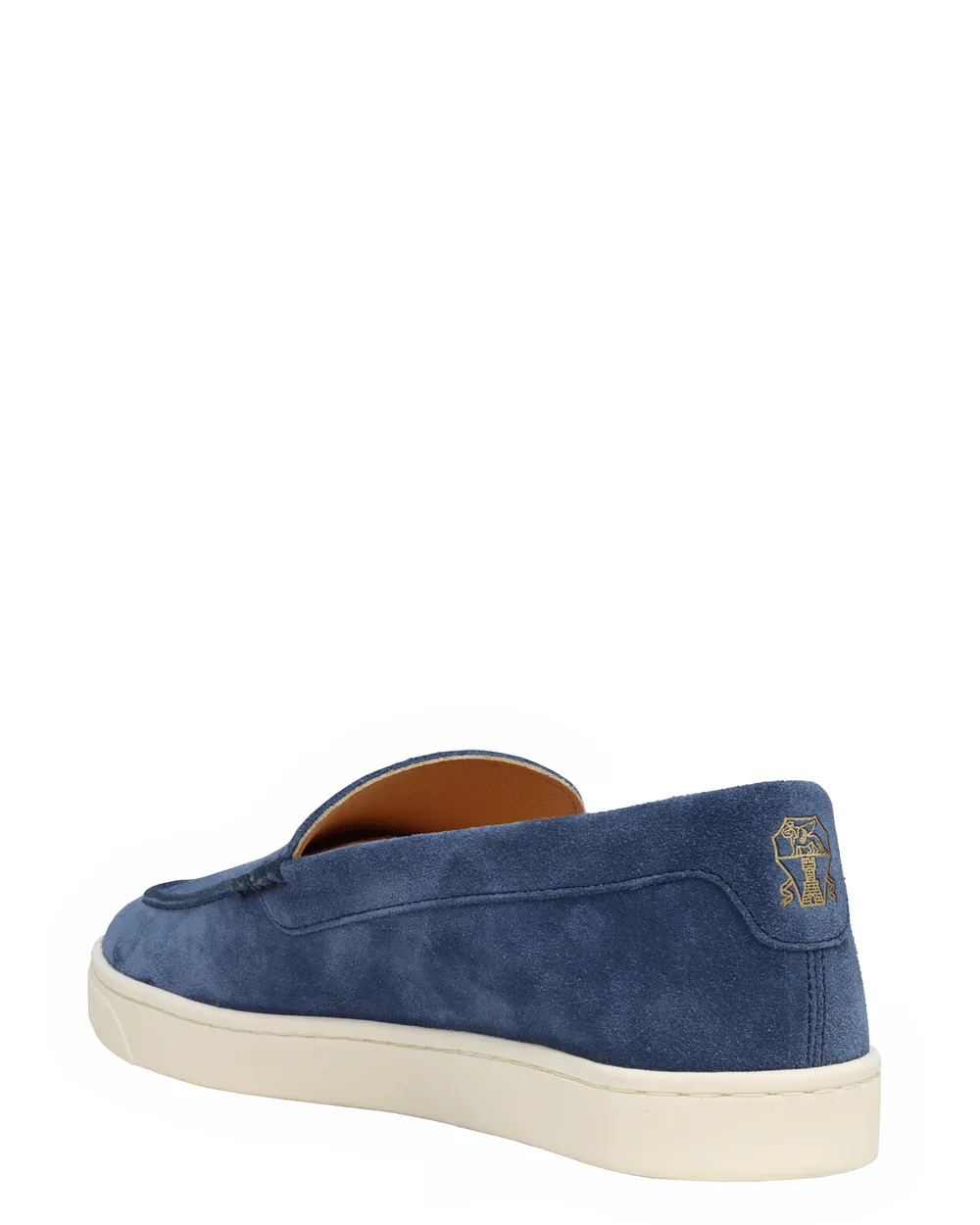 Hybrid Venetian Suede Loafer in Ceruleo