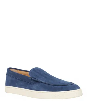 Hybrid Venetian Suede Loafer in Ceruleo