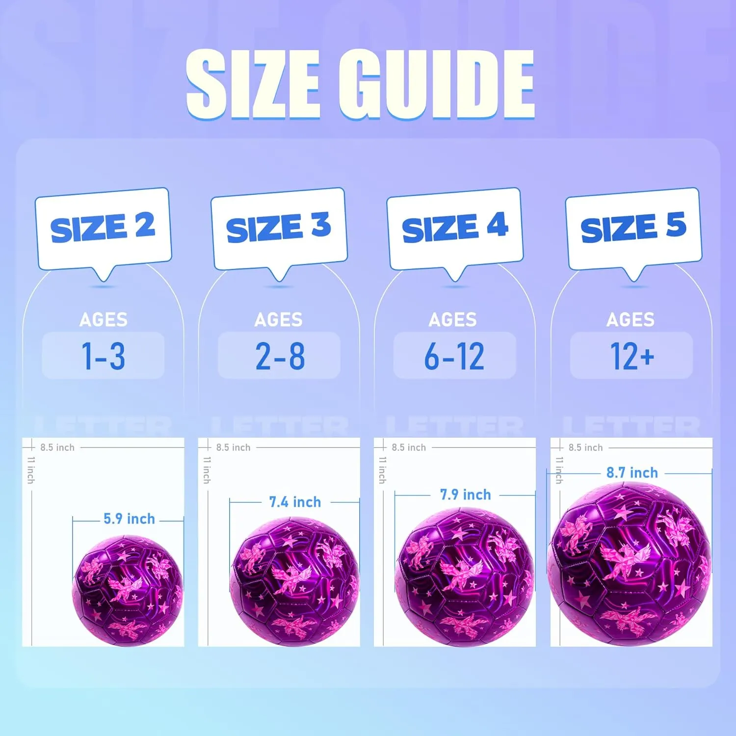 INPODAK Size 4 Soccer Ball for Kids with Pump, Mesh Bag and Gift Box, Pink Soccer Ball for Girls, Indoor Outdoor Sports Toy for Birthdays, Holidays and Practice