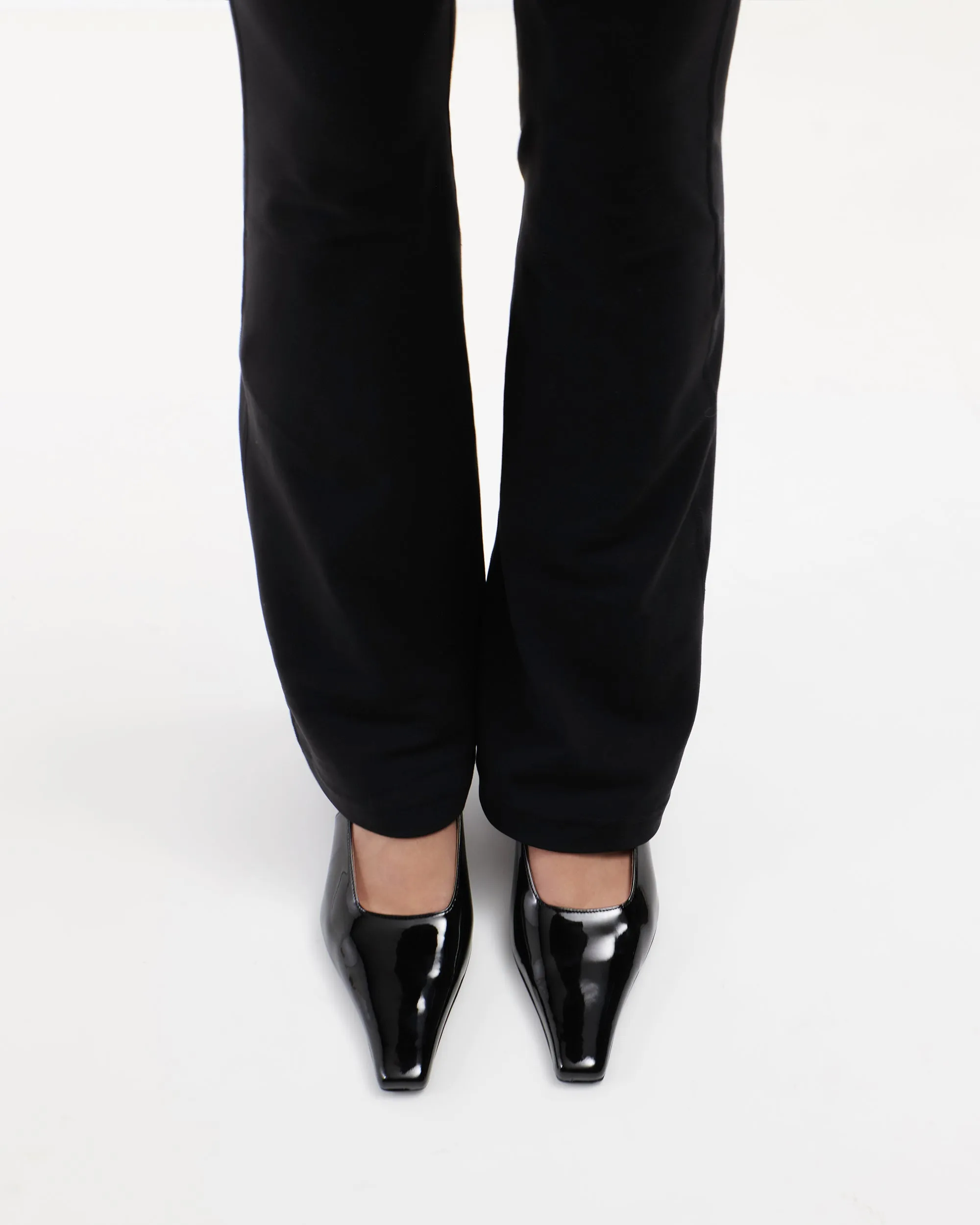 Iris Slingback in Black Patent Leather