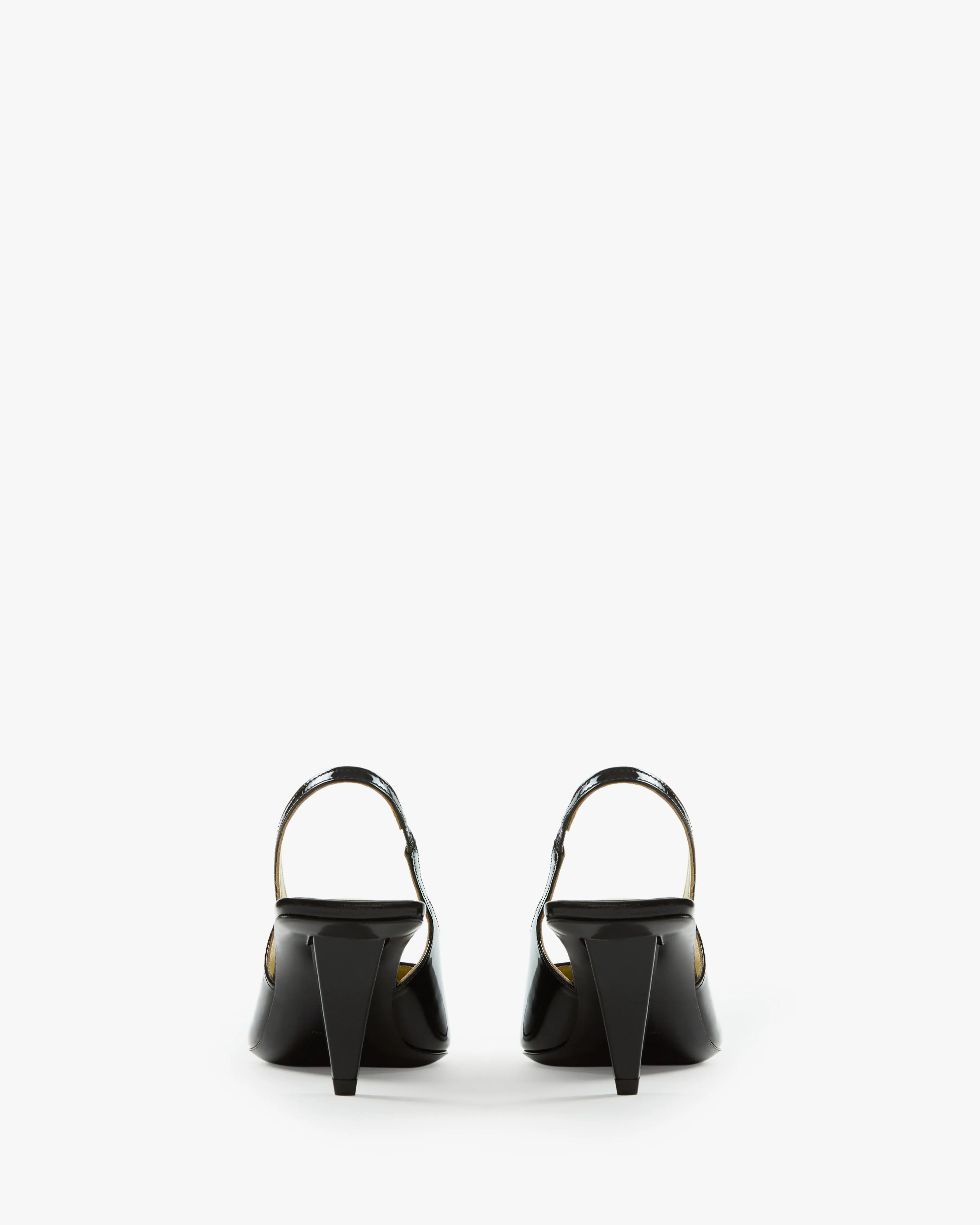 Iris Slingback in Black Patent Leather