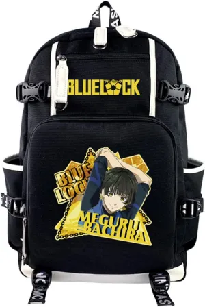 ISaikoy Anime BLUE LOCK Backpack Shoulder Bag Bookbag Student School Bag Daypack Satchel C4