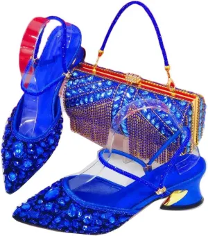 Italian Designer Platform Slippers Applique Casual Women Shoes Crossbody Hang Bag Set