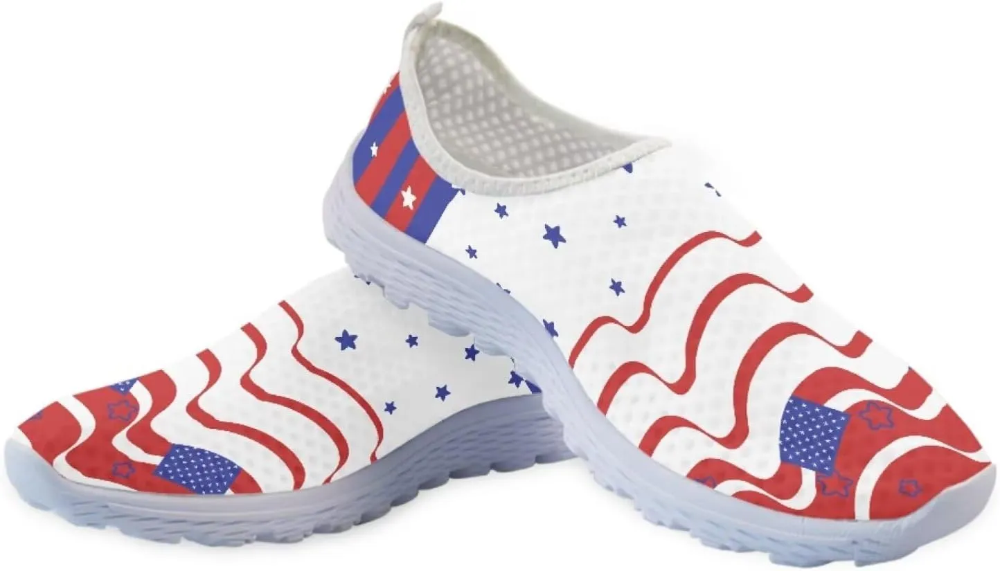 Jeiento Halloween Shoes for Women Men Halloween Party Walking Running Sneaker Shoes Slip-On Breathable Mesh Workout Fashion Shoes
