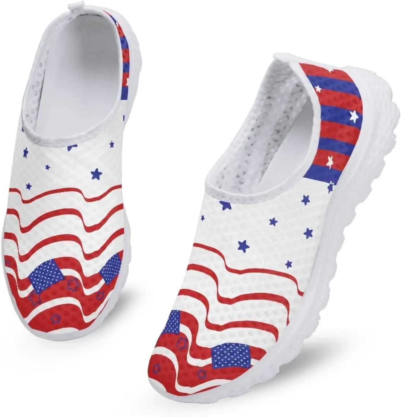 Jeiento Halloween Shoes for Women Men Halloween Party Walking Running Sneaker Shoes Slip-On Breathable Mesh Workout Fashion Shoes