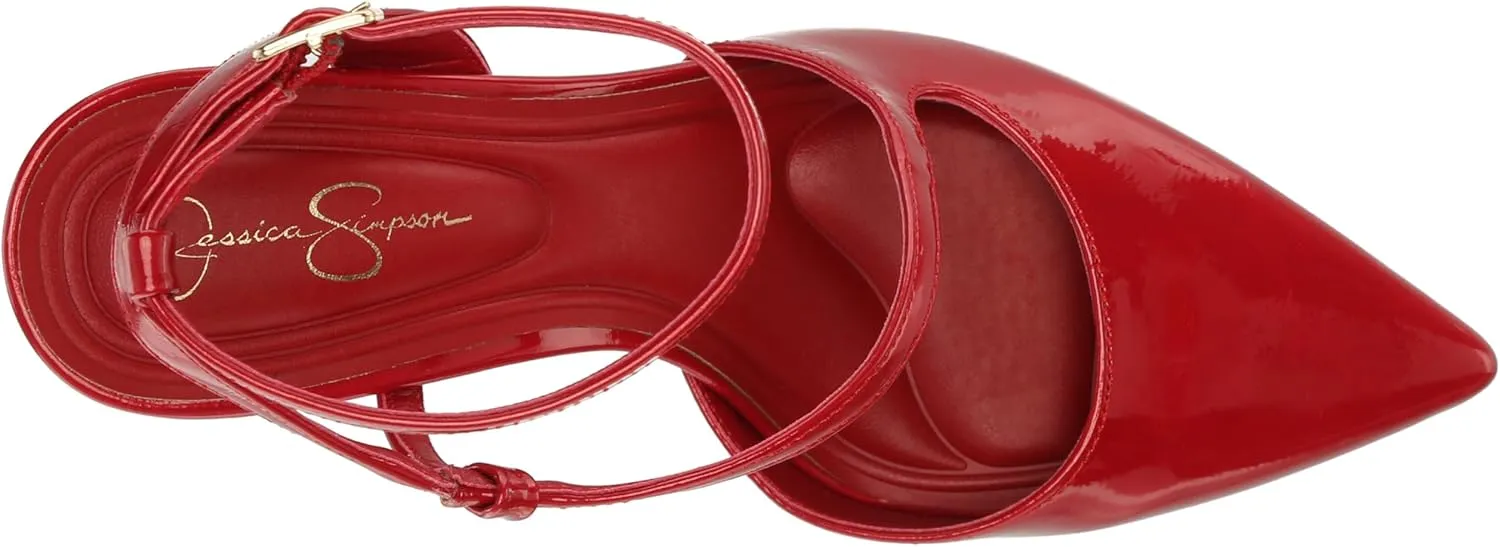 Jessica Simpson Women's Maggie Ankle Strap High Heel Pump