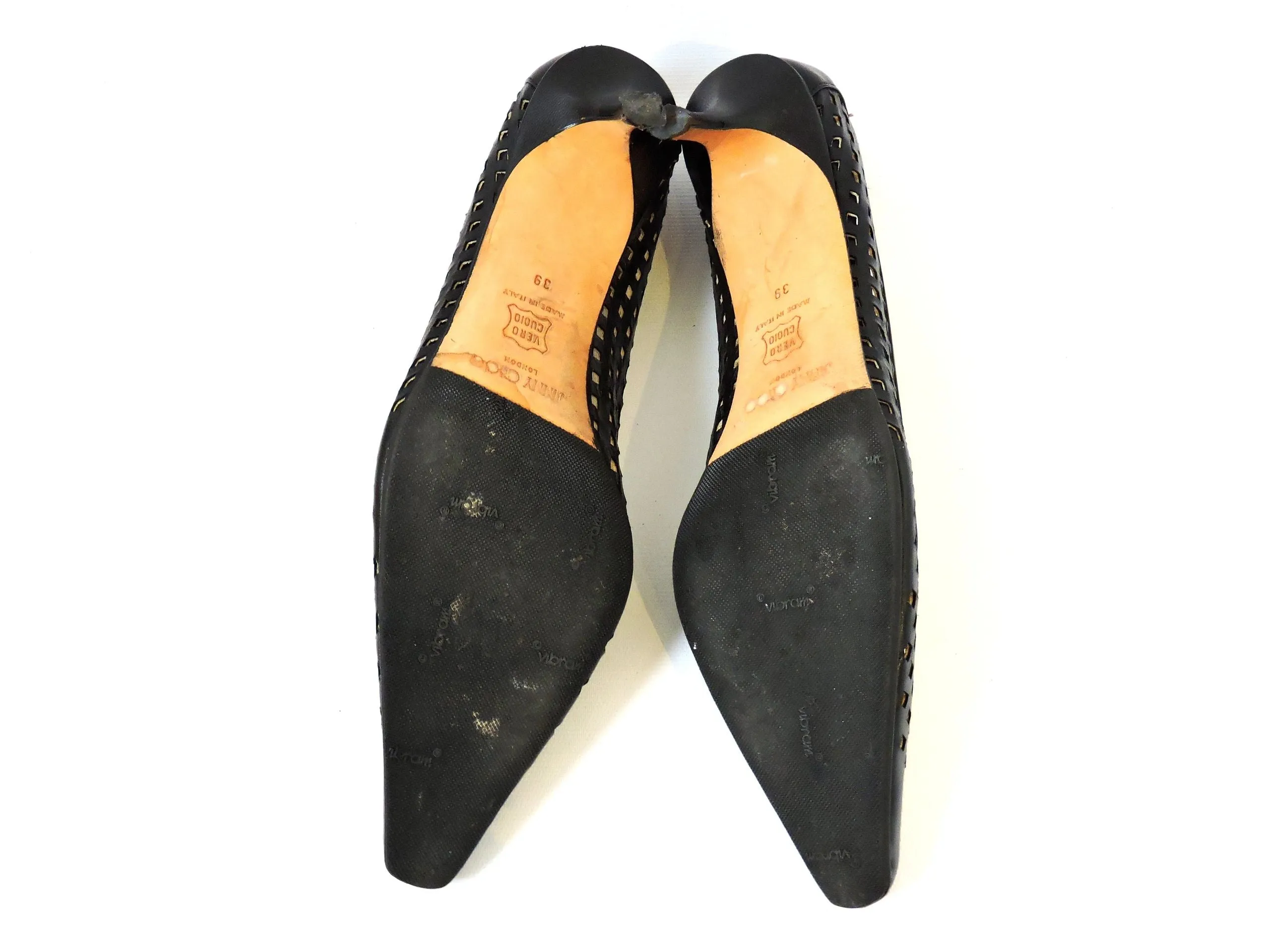 Jimmy Choo Laser Cut Pump Size 39 It (9 Us)