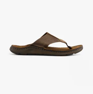 Josef Seibel MAVERICK 05 Mens Toe-Post Sandals Chestnut