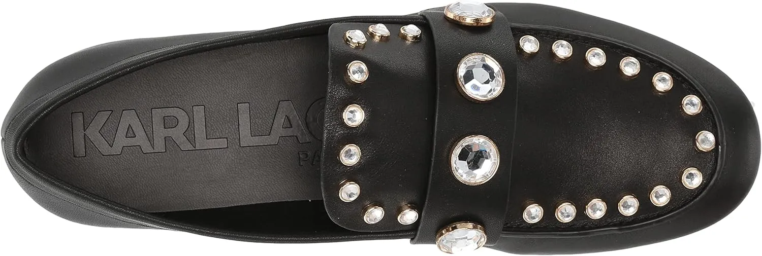 KARL LAGERFELD womens Avah Rhinestone Loafer