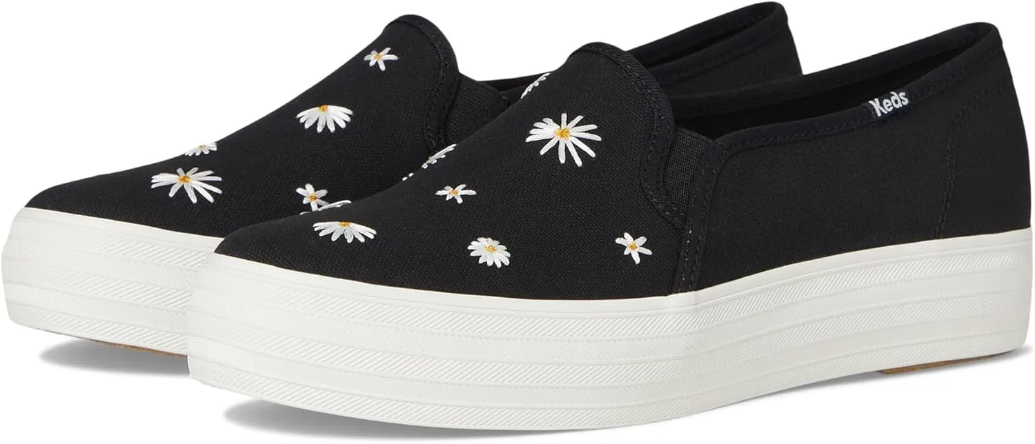 Keds Women's Triple Decker Metallic Stripe Fashion Sneaker