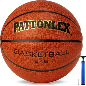 Kids/Youth Basketball Size 5 (27.5") Composite Leather Basketballs for Junior Boys and Girls Indoor/Outdoor Basketball Game