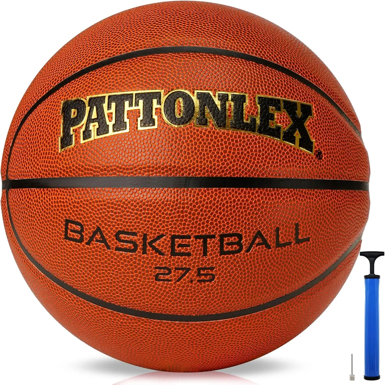Kids/Youth Basketball Size 5 (27.5") Composite Leather Basketballs for Junior Boys and Girls Indoor/Outdoor Basketball Game
