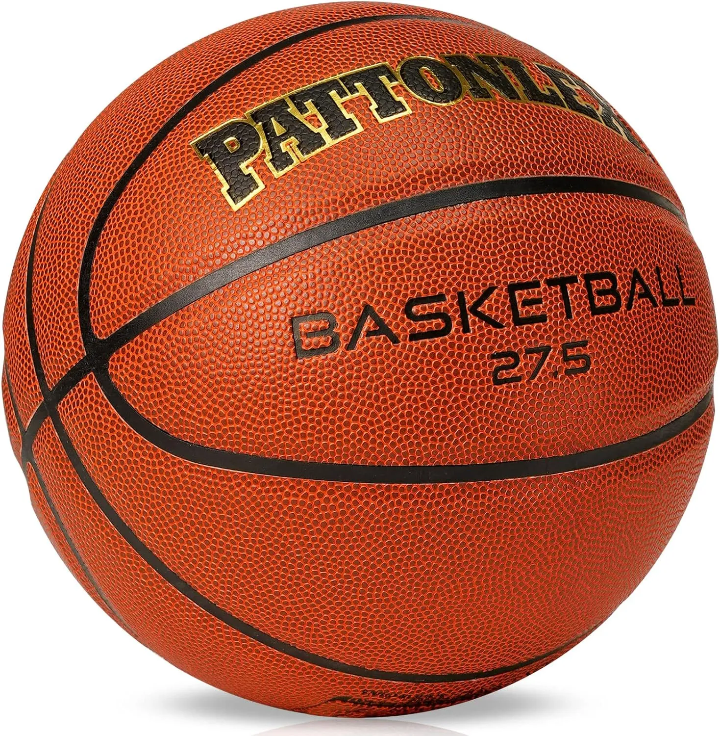 Kids/Youth Basketball Size 5 (27.5") Composite Leather Basketballs for Junior Boys and Girls Indoor/Outdoor Basketball Game