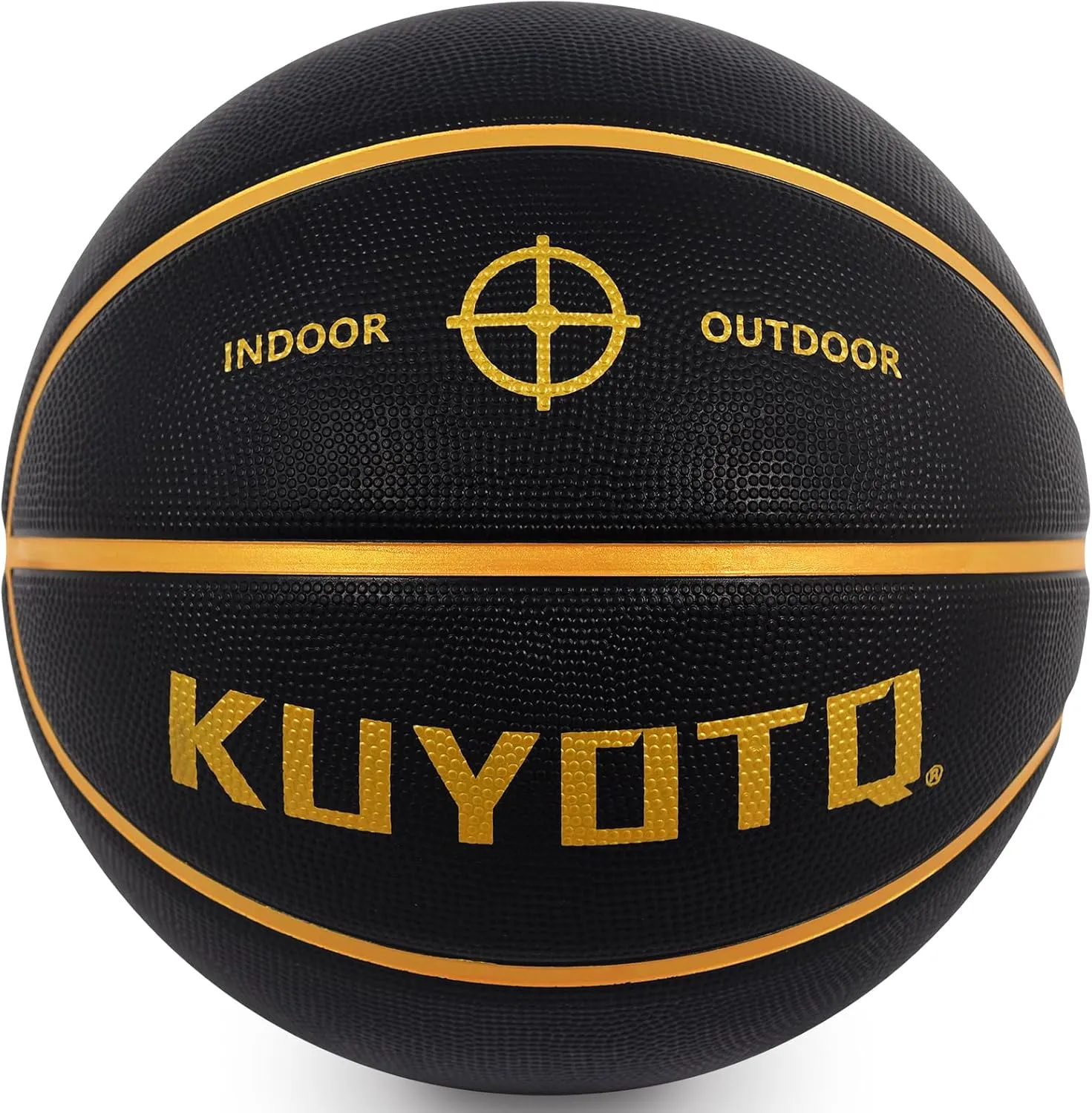 KUYOTQ Kids Youth Adult Size 3/4/5/6/7 (22/25.5/27.5/28.5/29.5") Basketball Premium Rubber or Faux Leather Basketball Indoor Outdoor Basketball for Boys Girls Womens Mens Basketball Gifts (Deflated)
