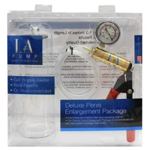 LA Pump Penis Pump Standard Shape Cylinder & Pump Kit