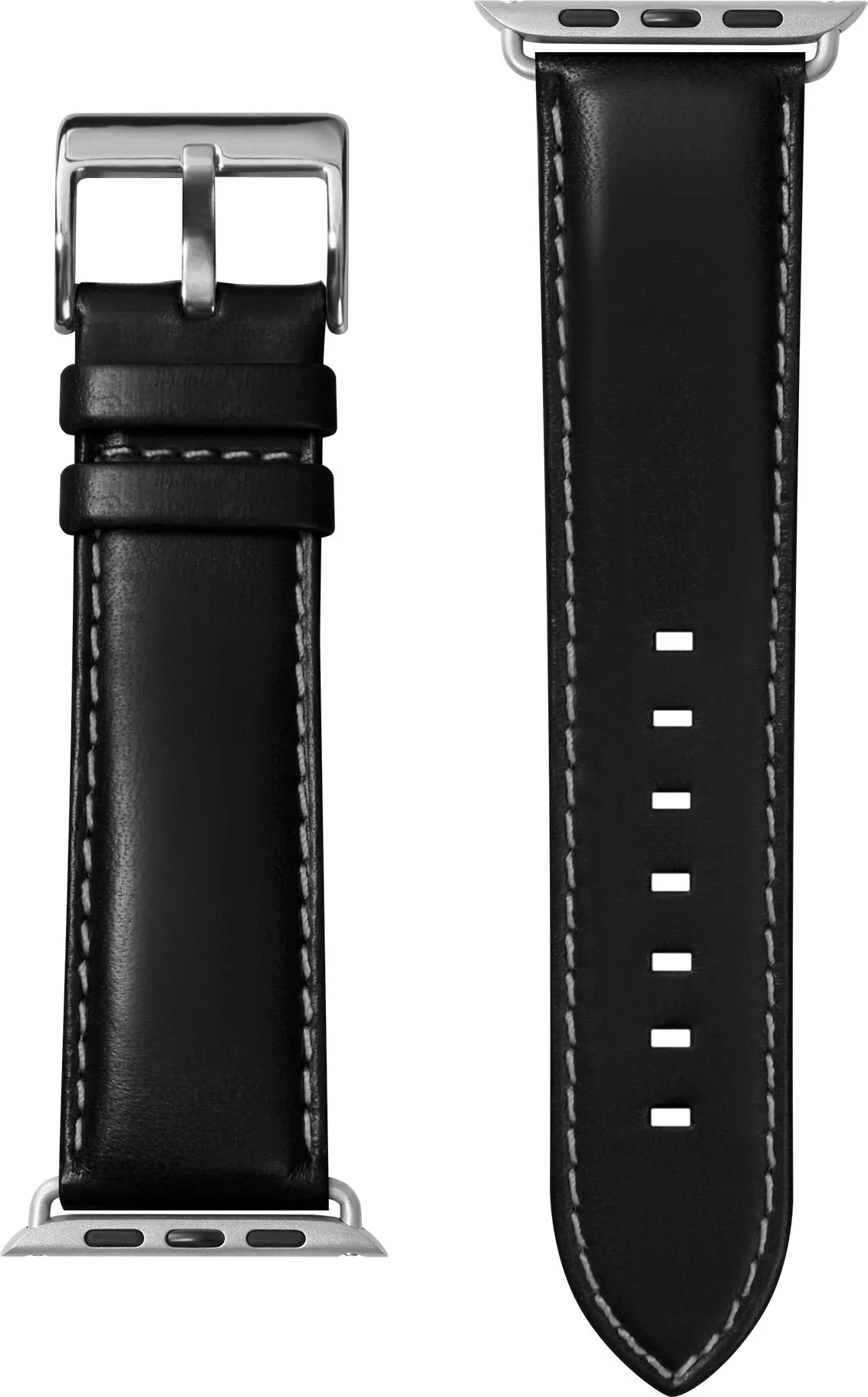 LAUT Oxford Strap Leather Band w/ Stainless Steel Buckle For Apple Watch 49 / 45 / 44 / 42mm
