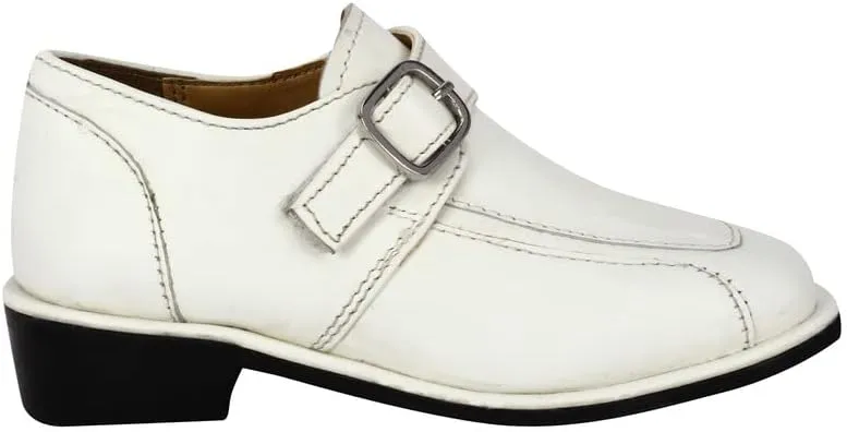 LIBERTYZENO Boys Animal Print Genuine Leather Kids Lace Up Oxford Dress Shoes for Prom Graduation