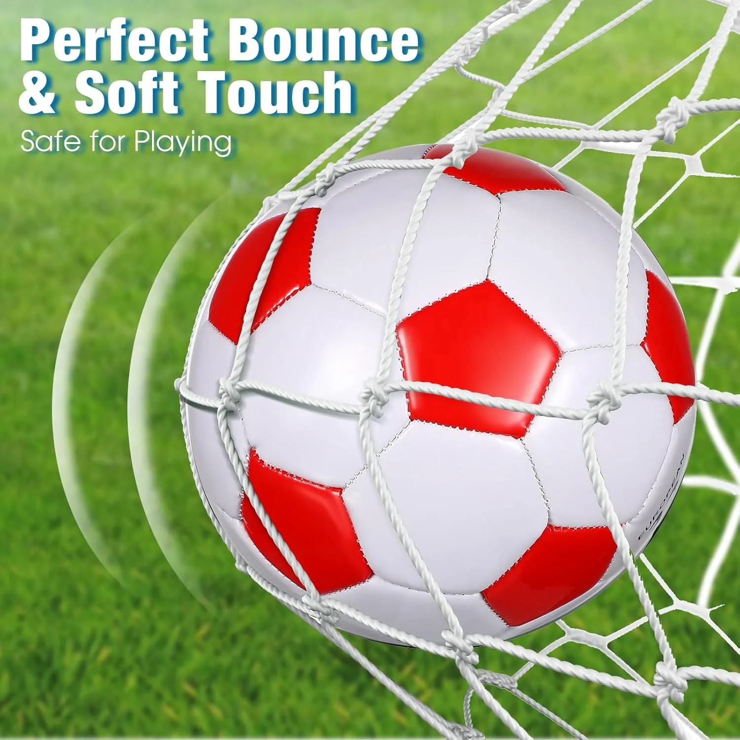 Libima 12 Pcs Soccer Balls with Pump Official Size 3/4/5 Soccer Ball Bulk for Child Adult School Sport Training Practice Back to School