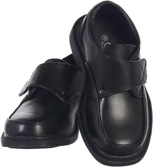 Lito Children's Wear Boys Dress Shoes, Big and Little Kids Communion, Wedding, Graduation, Church, Toddler, Youth, Formal, Oxford, Loafers (Size 10T, Black)