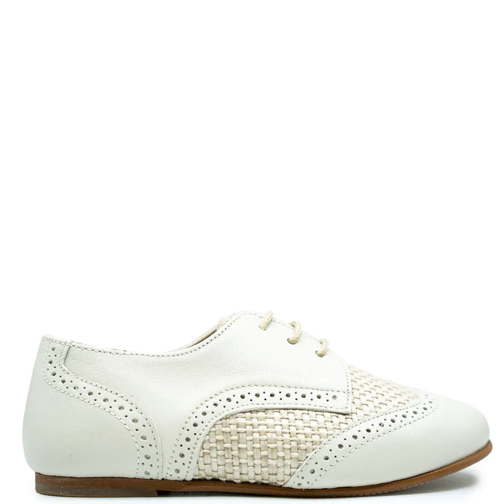 LMDI Sand Rafia Wingtip Oxford
